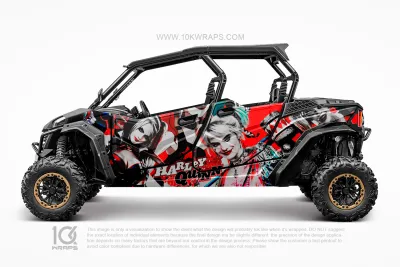 Suicide Squad Joker Custom UTV Wrap Made With Top 3M Vinyl