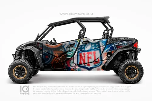 NBA Teams Support Custom UTV Wrap Made With Top 3M Vinyl