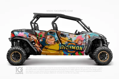 Wonder Woman Comic Custom UTV Wrap Made With Top 3M Vinyl