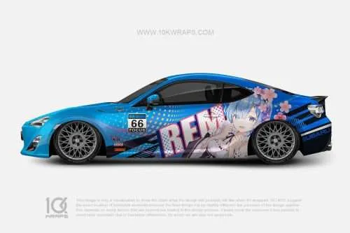 Re zero Anime Car Wraps 01 Made With Top 3MVinyl-10KWRAPS