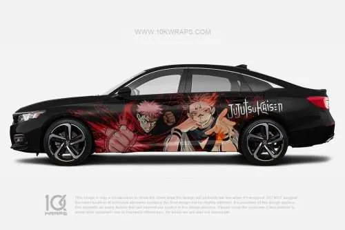 Jujutsu Kaisen Car Wraps 02 Made With Top 3M Vinyl-10KWRAPS