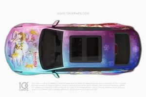 Kartenjägerin Sakura Anime Itasha Auto Folieren für Cadillac CT5 [CS-01] – Bild 4