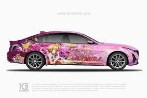 Kartenjägerin Sakura Anime Itasha Auto Folieren für Cadillac CT5 [CS-01] – Bild 2