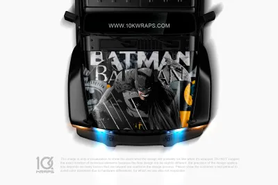 Batman Car Decal Custom Design Hood Wrap With 3M TOP Vinyl