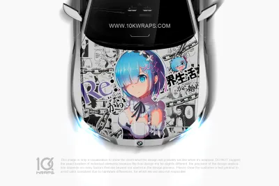 Re zero Anime Car Wraps 07 Made With Top 3MVinyl-10KWRAPS