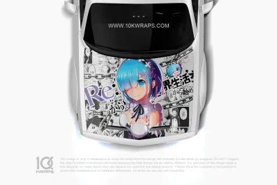 Re zero Anime Car Wraps 07 Made With Top 3MVinyl-10KWRAPS