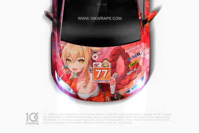 Genshin Impact Car Decals Made With Top 3M Anime Itasha Vinyl