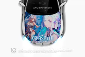 Genshin Impact Car Decals Made With Top 3M Anime Itasha Vinyl