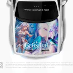 Genshin Impact Car Decals Made With Top 3M Anime Itasha Vinyl