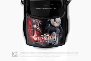 Genshin Impact Car Decals Made With Top 3M Anime Itasha Vinyl