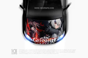 Genshin Impact Car Decals Made With Top 3M Anime Itasha Vinyl