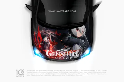 Genshin Impact Car Decals Made With Top 3M Anime Itasha Vinyl