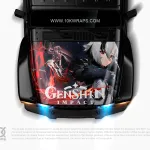 Genshin Impact Car Decals Made With Top 3M Anime Itasha Vinyl