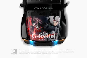 Genshin Impact Car Decals Made With Top 3M Anime Itasha Vinyl