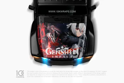 Genshin Impact Car Decals Made With Top 3M Anime Itasha Vinyl