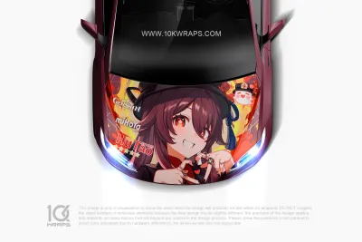 Genshin Impact Car Stickers Made With Top 3M Anime Itasha Vinyl