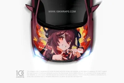 Genshin Impact Car Stickers Made With Top 3M Anime Itasha Vinyl