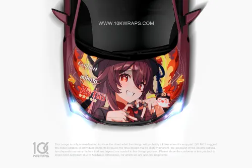 Genshin Impact Car Stickers Made With Top 3M Anime Itasha Vinyl