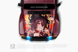 Genshin Impact Car Stickers Made With Top 3M Anime Itasha Vinyl