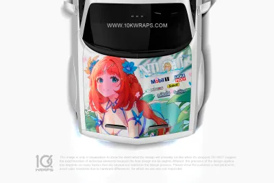Genshin Impact Car Decals Made With Top 3M Anime Itasha Vinyl