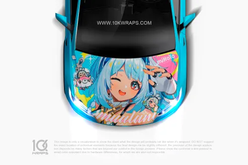 Genshin Impact Car Stickers Made With Top 3M Anime Itasha Vinyl