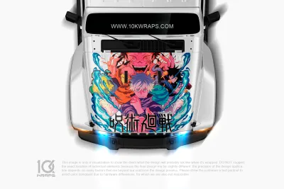 Jujutsu Kaisen Car Wrap: Bold Anime Design Available