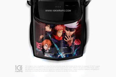 Jujutsu Kaisen Car Decal: Bold Anime Design Available ItashaWrap
