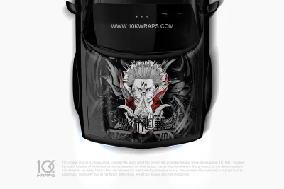 Jujutsu Kaisen Car Decal: Bold Anime Design Available ItashaWrap