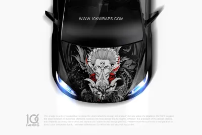 Jujutsu Kaisen Car Decal: Bold Anime Design Available ItashaWrap