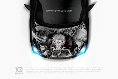 Jujutsu Kaisen Car Decal: Bold Anime Design Accessories