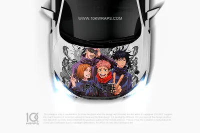 Jujutsu Kaisen Car Decal: Bold Anime Design Accessories
