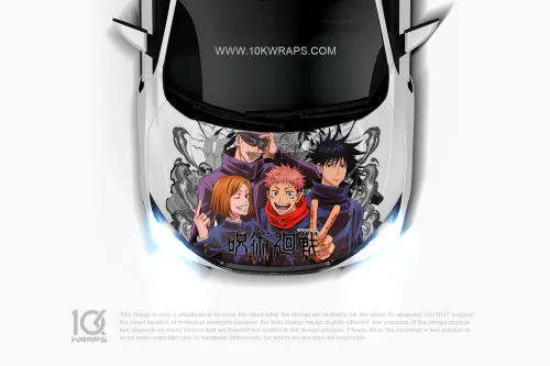 Jujutsu Kaisen Car Decal: Bold Anime Design Accessories