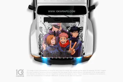Jujutsu Kaisen Car Decal: Bold Anime Design Accessories