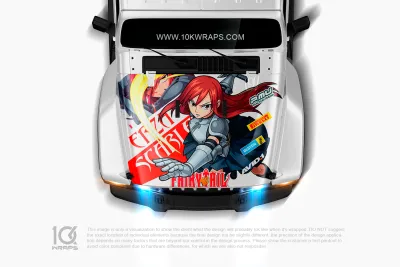 Fairy Tail Car Decal Anime Stickers Itasha Car 3M Vinyl Wrap