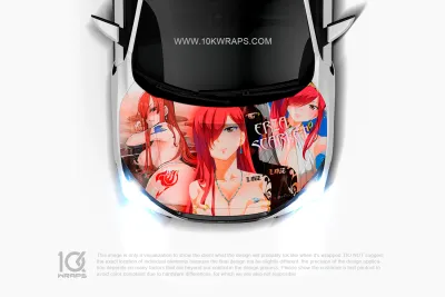 Fairy Tail Car Stickers Anime Decal Made With Top 3M Vinyl Wrap