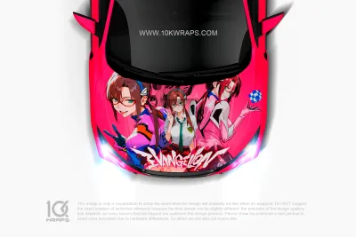 EVA Asuka Car Wraps 11 Made With Top 3M Vinyl - 10KWRAPS