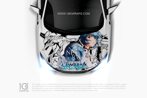 Evangelion Car Accessories Anime Decals Made With Top 3M Vinyl