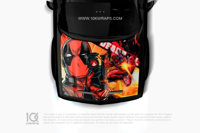 Deadpool Theme Car Wrap [DP-09] - 10K Wraps | Itasha Car Wrap
