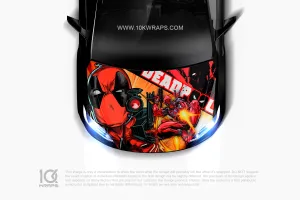 Deadpool Theme Car Wrap [DP-09] - 10K Wraps | Itasha Car Wrap