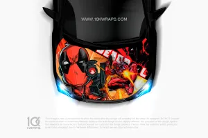 Deadpool Theme Car Wrap [DP-09] - 10K Wraps | Itasha Car Wrap