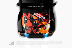 Deadpool Theme Car Wrap [DP-09] - 10K Wraps | Itasha Car Wrap