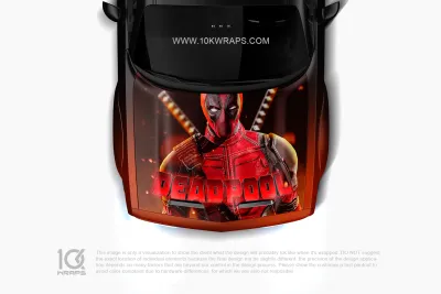 Deadpool Stickers For Cars Decal - 10K Wraps | Itasha Car Wrap