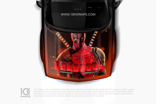 Deadpool Stickers For Cars Decal - 10K Wraps | Itasha Car Wrap