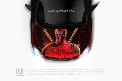 Deadpool Stickers For Cars Decal - 10K Wraps | Itasha Car Wrap