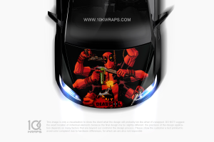 Deadpool Car Decal Stickers - 10K Wraps | Itasha Car Wrap