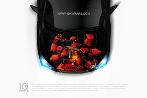 Deadpool Car Decal Stickers - 10K Wraps | Itasha Car Wrap