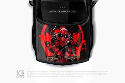 Deadpool Car Decal Stickers - 10K Wraps | Itasha Car Wrap