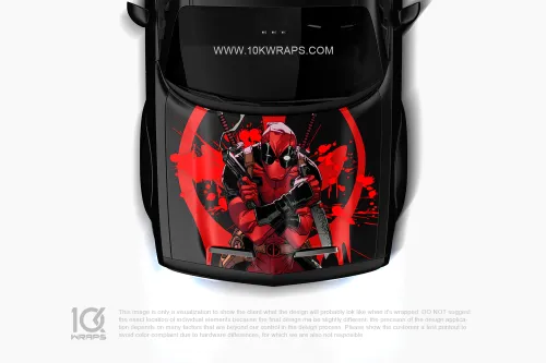 Deadpool Car Decal Stickers - 10K Wraps | Itasha Car Wrap
