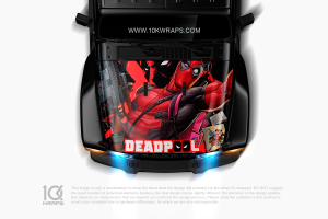 Deadpool Stickers For Cars Decal - 10K Wraps | Itasha Car Wrap