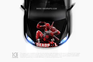 Deadpool Car Sticker Window Decal - 10KWraps | Itasha Car Wrap